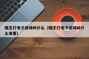 赌王打电子游戏叫什么（赌王打电子游戏叫什么来着）